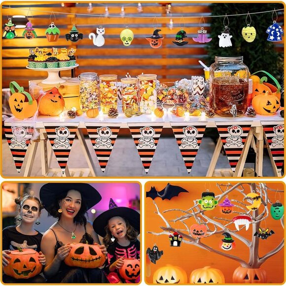 36PCS Mini Resin Halloween Ornaments Hanging Ornaments‎ for Tree Decorations - Picture 6 of 7